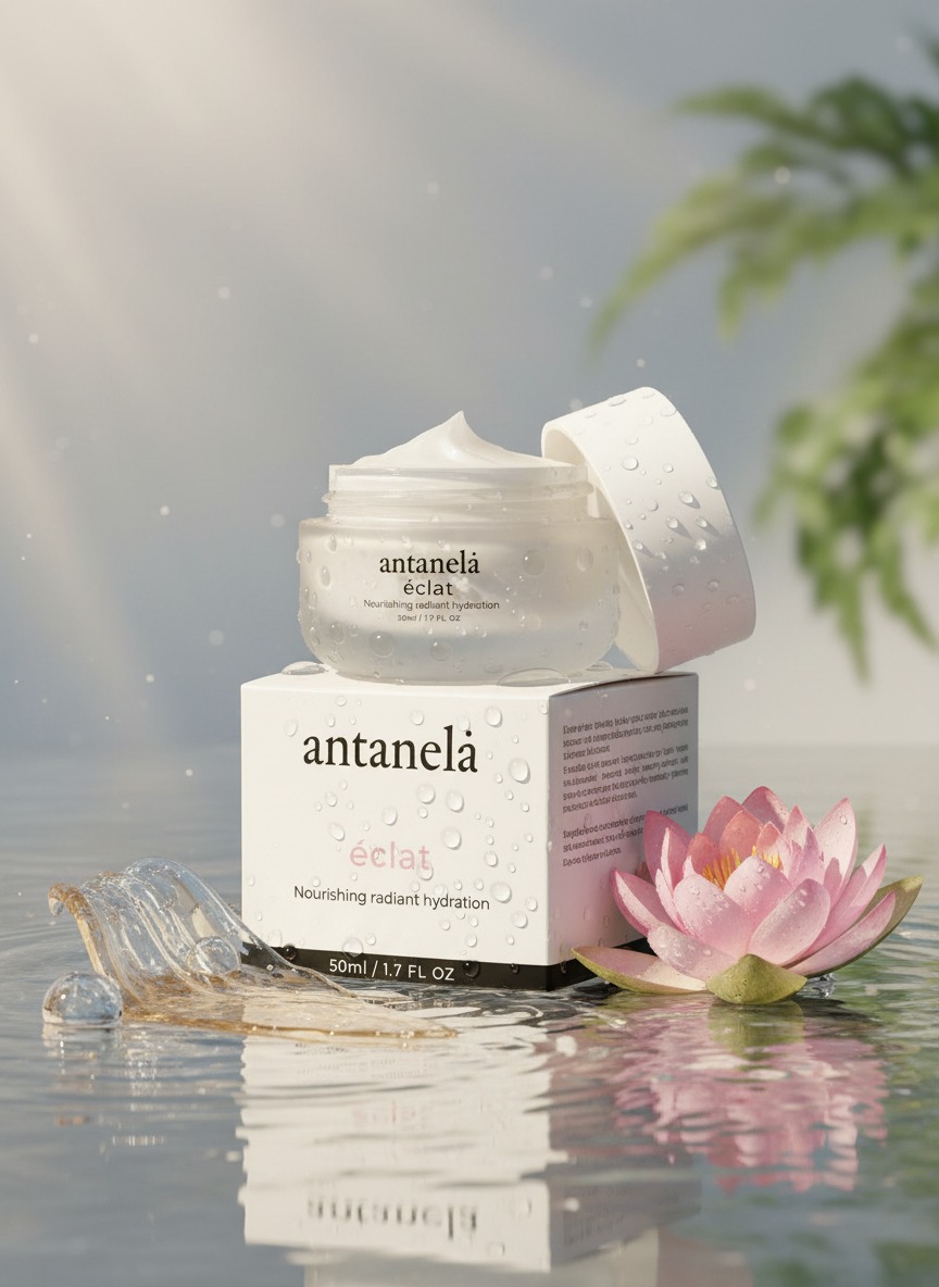 Antanela Éclat with lotus flower